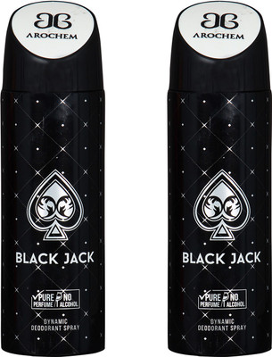 

Arochem BLACK JACK -2 COMBO DEO DYNAMIC DEODORANT BODY SPRAY - FOR MEN & WOMEN Body Spray - For Men & Women(400 ml, Pack of 2)