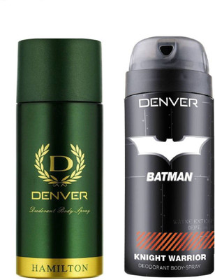 

Denver Deo Hamilton 165 Ml + Batman Knight Warrior Deo 150 Ml Deodorant Spray - For Men(315 ml, Pack of 2)