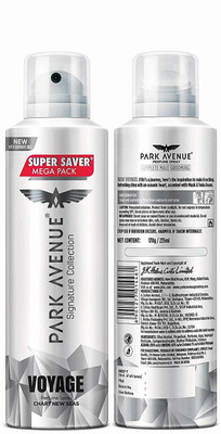 

Park Avenue Voyage Supersaver Mega Pack (470 ml) Deodorant Spray - For Men(470 ml, Pack of 2)