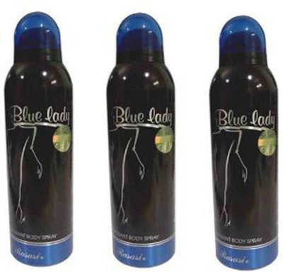 

Rasasi BLACK LADY PACK OF 3 Body Spray - For Women(600 ml, Pack of 3)