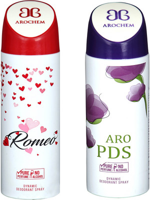 

Arochem ROMEO & ARO PDS COMBO DEO DYNAMIC DEODORANT BODY SPRAY - FOR MEN & WOMEN Body Spray - For Men & Women(400 ml)