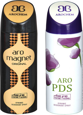 

Arochem ARO MAGNET & ARO PDS COMBO DEO DYNAMIC DEODORANT BODY SPRAY - FOR MEN & WOMEN Body Spray - For Men & Women(400 ml, Pack of 2)