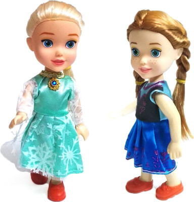 

Tickles Ana Elsha Sister doll with Beauty Accessories Comb Mirror for Girls Kids(Blue)