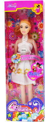 

Planet of Toys Beautiful Smart City Girl Doll For Kids, Children(White)