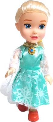 

Tickles Ana Snow Doll with Beauty Accessories Comb Mirror for Girls Kids(Blue)