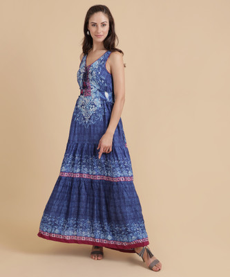 biba-women-maxi-blue-dress
