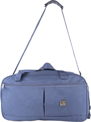 

Priority Travel Duffle Luggage Bag with Wheels Lightweight Duffel Strolley Bag(Blue)
