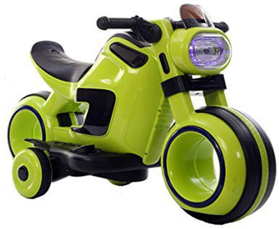 

Baybee Baybee Zelario Battery Operated Ride On Bike for Kids with Music, Horn, Headlights | 25 Kg Weight Capacity and Age 2 and Up Year Olds Girls Boys-Green Bike Battery Operated Ride On(Green)