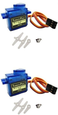 

KitsGuru (Set of 2) Tower Pro SG90 Mini 9g Gear Micro Digital Servo Motor for microcontrollers Electronic Components Electronic Hobby Kit