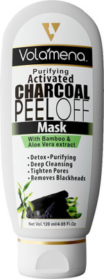 

Volamena Purifying Activated Charcoal Peel Off Mask for Men/Women with Bamboo & Aloe Vera Extract(120 ml)