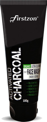

FIRSTZON Organic Activated Charcoal 2 in 1 Face wash+scrub 100g Face Wash(100 g)