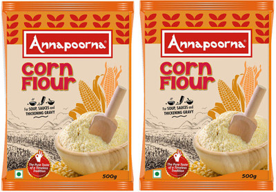 

Annapoorna Corn Flour 500gms Pack of 2(1 kg, Pack of 2)
