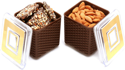 

Ghasitaram Gifts Dryfruits hamper-Imagica Set of 2 Almonds, Englsih Brittles Chocolates Air Tight Containers Combo(4)