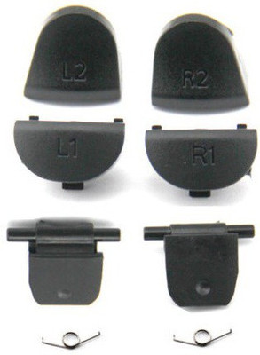 

ZEEPEE L1 L2 + R1 R2 Trigger Button Replacement Part For PS4 3.0 Controller JDS 030 Gaming Accessory Kit(Black, For PS4)