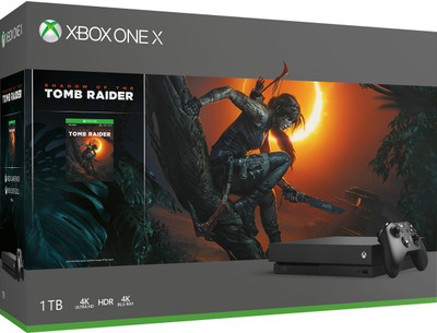 

Microsoft Xbox One X 1 TB with Shadow of the Tomb Raider Bundle(Black)