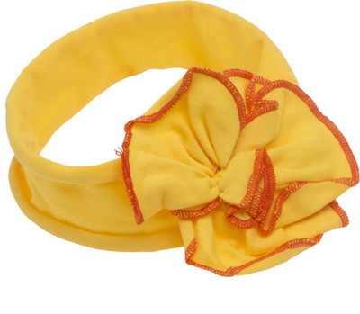 

NeedyBee Yellow Flower Turban Headband for Newborn/Children/Toddler/Kids Head Band(Yellow)
