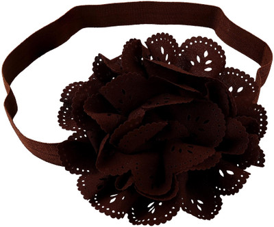 

NeedyBee Flower Baby Girl Headband(Kids Hair Accessories) Head Band(Brown)