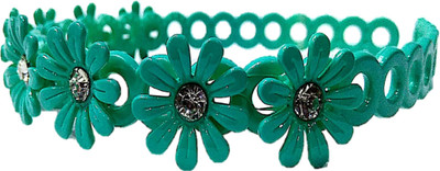 

Proplady Partywear Stylish Rhinestone Stud Princess Floral Tiara-Style Hair Band for Girls & Women|Wedding Hair Accessories|Designer Hair Band, Head Band, Hair Accessory Set(Turquoise)