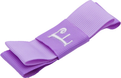 

NeedyBee Baby Girls Kids Hair Clip with Alphabet Embroidered Ribbon Bow Kids Hair Accessories Hair Clip(Purple)