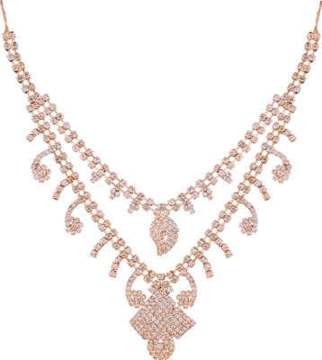 

AccessHer Traditional Wedding Accessories Gold Plated Hair Necklace for Women NSR1117GC0019GW Hair Accessory Set(Multicolor)