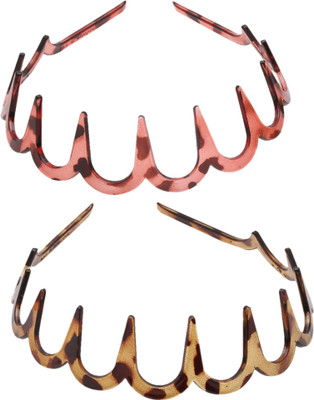 

Sanjog Maroon&BrownZig-Zag Hair band For Women/Girls-Pack of 2 Hair Band(Brown)