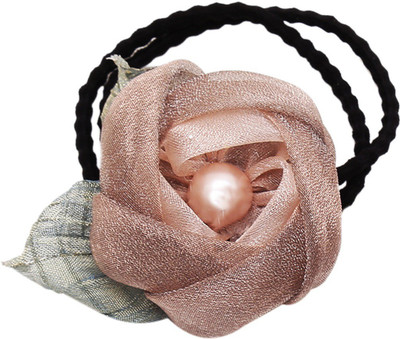 

Sanjog Brown Colour Flower Rubber Band/Polytail Band For Girls/Women Hair Band(Brown)