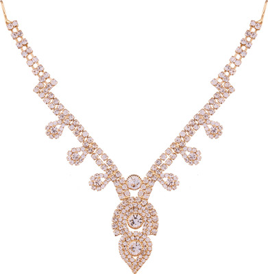

AccessHer Gorgeous Traditional Designer Reverse Necklace Hair Jewellery for Women NSR1117GC0030GW Hair Accessory Set(Multicolor)