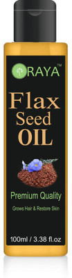 

ORAYA Flaxseed Oil, 100% Pure, Natural & Undiluted-100ML-PACK OF-1-BOTTLE Hair Oil(100 ml)