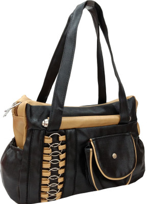 

Lifestyle Fashion Hand-held Bag(Black, Gold)