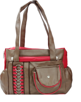 

Mystyle Retail Hand-held Bag(Pink, Brown), Brown;pink