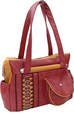 

Lifestyle Fashion Hand-held Bag(Maroon, Yellow)