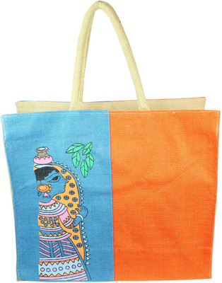 

Neska Moda Tote(Blue, Orange)