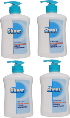 

Sheer Hand Wash Cool Cool 4X200ml(800 ml, Pump Dispenser, Pack of 4)