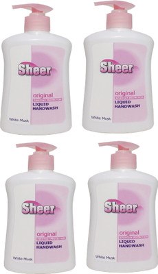

Sheer Hand Wash White MUSK 4X200ml(800 ml, Pump Dispenser, Pack of 4)