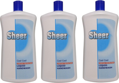 

Sheer Hand Wash Cool Cool 3X 900ml(2700 ml, Bottle, Pack of 3)
