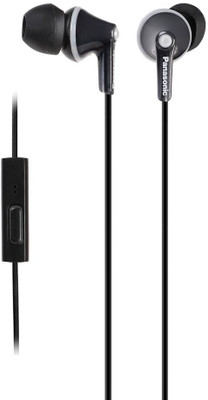 Panasonic RP-TCM125GWK Wired Headset(Black, In the Ear)