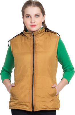 Deewa Sleeveless Solid Women Jacket