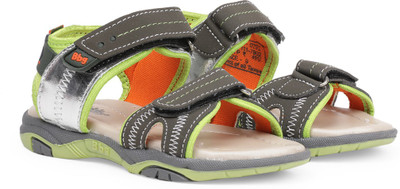 

Bubblegummers Boys Velcro Flats(Green