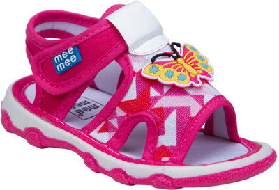 

MeeMee Girls Velcro Flats(Pink