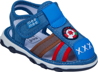 

MeeMee Boys Velcro Flats(Multicolor, Light grey