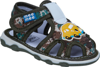 

MeeMee Boys Velcro Flats(Green, Army
