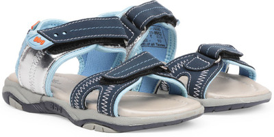 

Bubblegummers Boys Velcro Flats(Blue