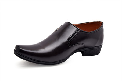 

WALK STREET Boys Slip on Formal Boots(Brown, Brownze