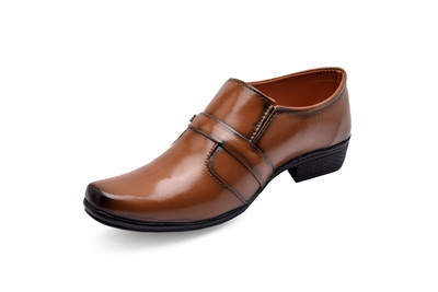 

WALK STREET Boys Slip on Formal Boots(Brown