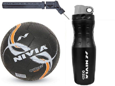 

Nivia Street Football With G2020 Sipper And Double action Pump Kit Football Kit