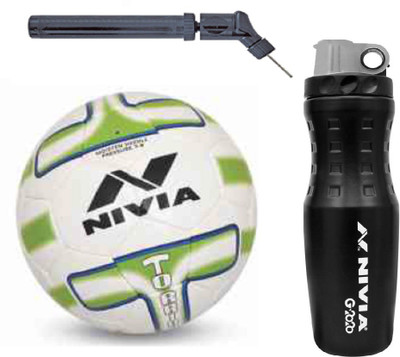 

Nivia Torrido Football With G2020 Sipper And Double action Pump Kit Football Kit