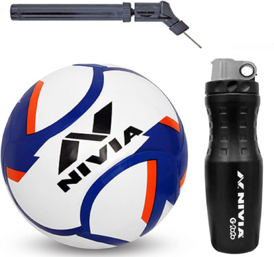 

Nivia Dominator Football With G2020 Sipper And Double action Pump Kit Football Kit