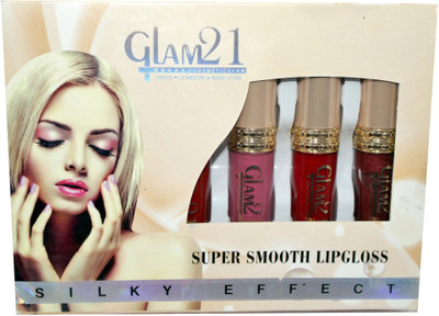 Glam 21 Super Smooth Lip Gloss Silky Effect (6 pc)(Multicolor, 8 ml)