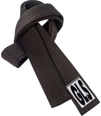

GLS Premium Judo Karate Taekwando Martial Art Free Size Cotton Belt - Black Martial Art Uniform