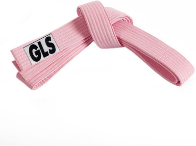

GLS Premium Judo Karate Taekwando Martial Art Free Size Cotton Belt - Pink Martial Art Uniform